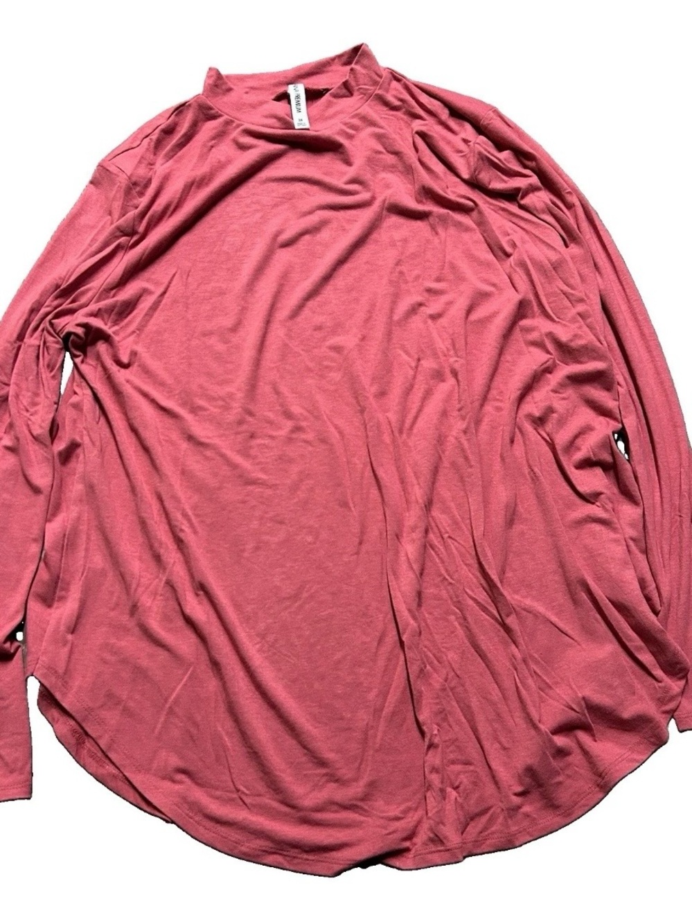 Women’s Zenana Premium Pink Long Sleeve Shirt Size 3X